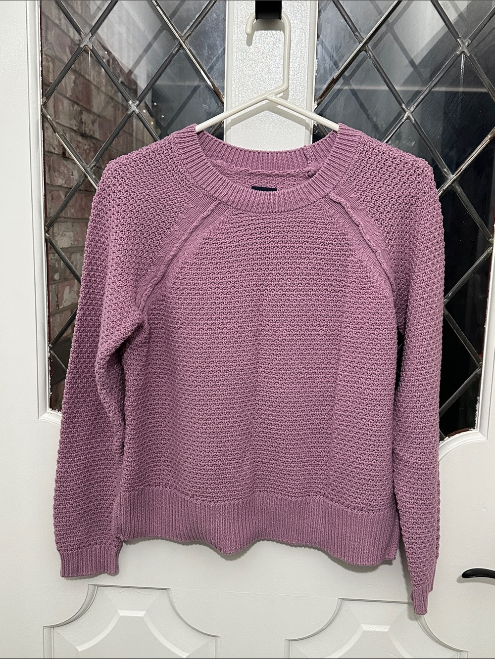 GAP Lilac Crewneck Knit Sweater